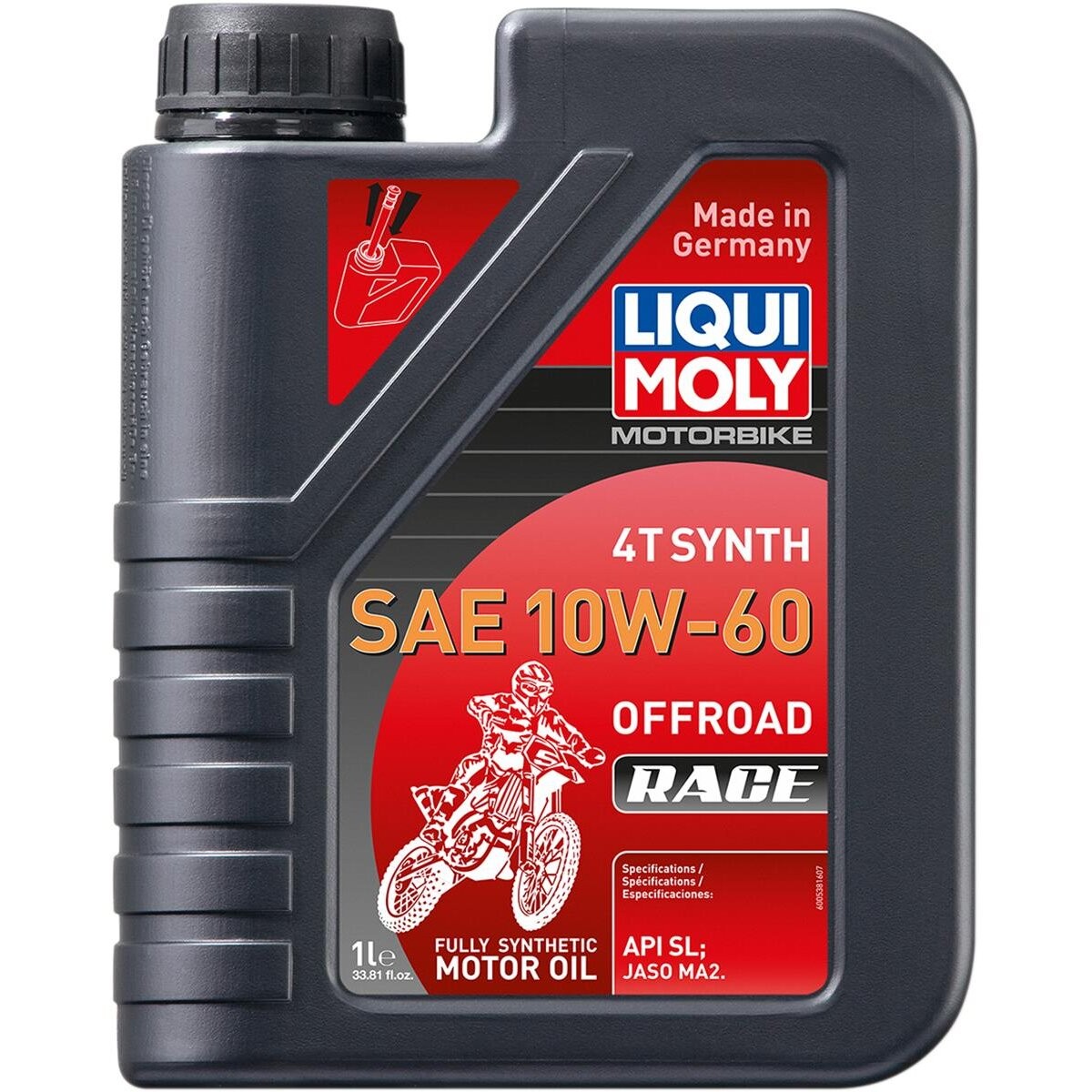Liqui Moly 10W60 4T Synthetic Off Road Race Motor Oil - 20186