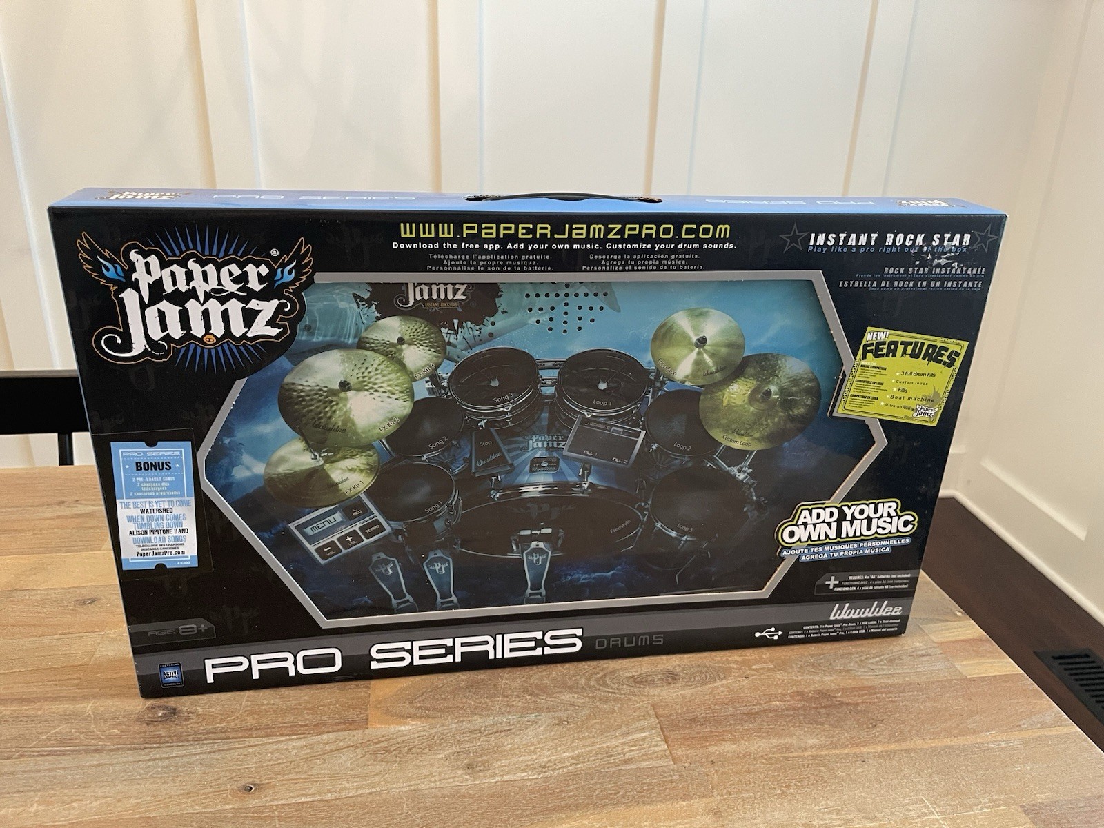 Vintage 2010 WowWee Paper Jamz Drums Pro Series New In Box FREE SHIPPING