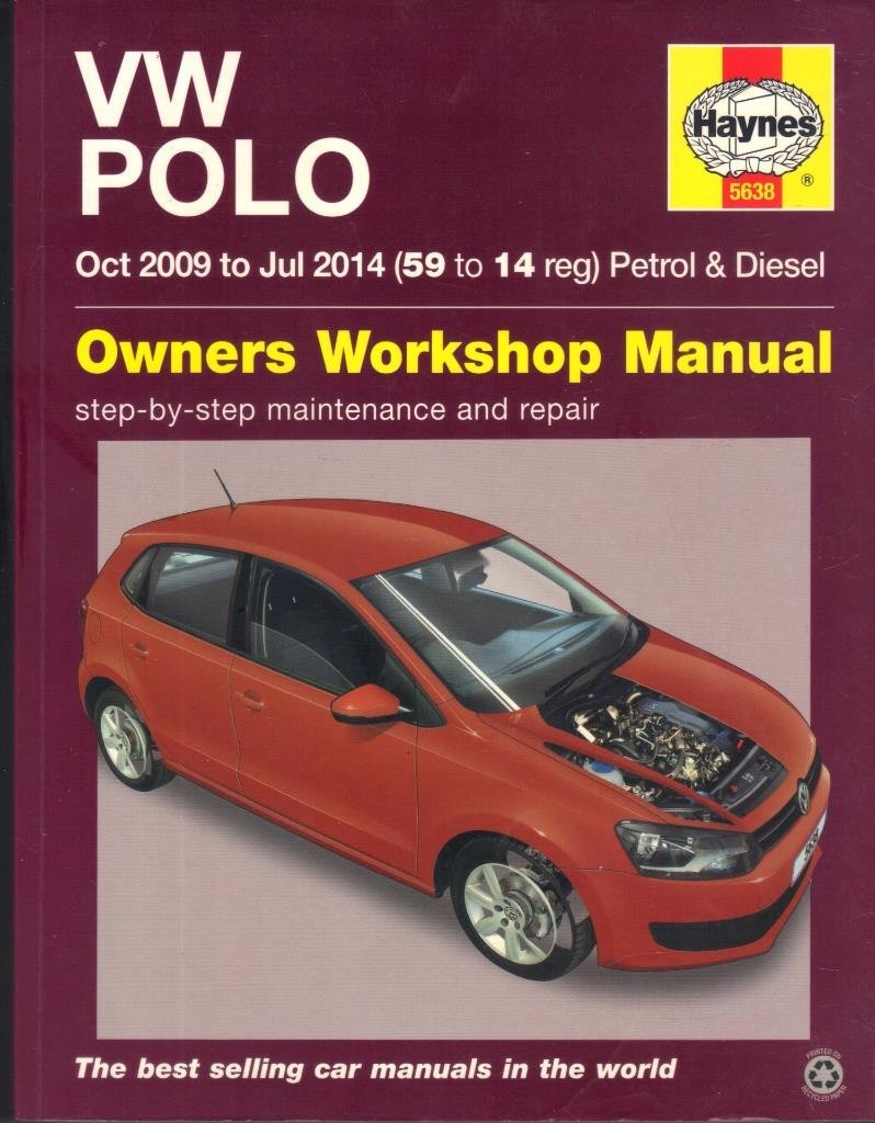 VW POLO 1.2,1.4,S,SE,MATCH,1.2 TDi,1.6 TDi,DSG HAYNES WORKSHOP MANUAL 2009-2014