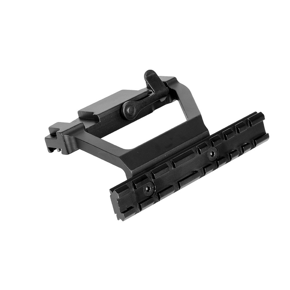 Tactical Quick Detach Side Rail Lock Scope Mount Base 20mm Picatinny Rail