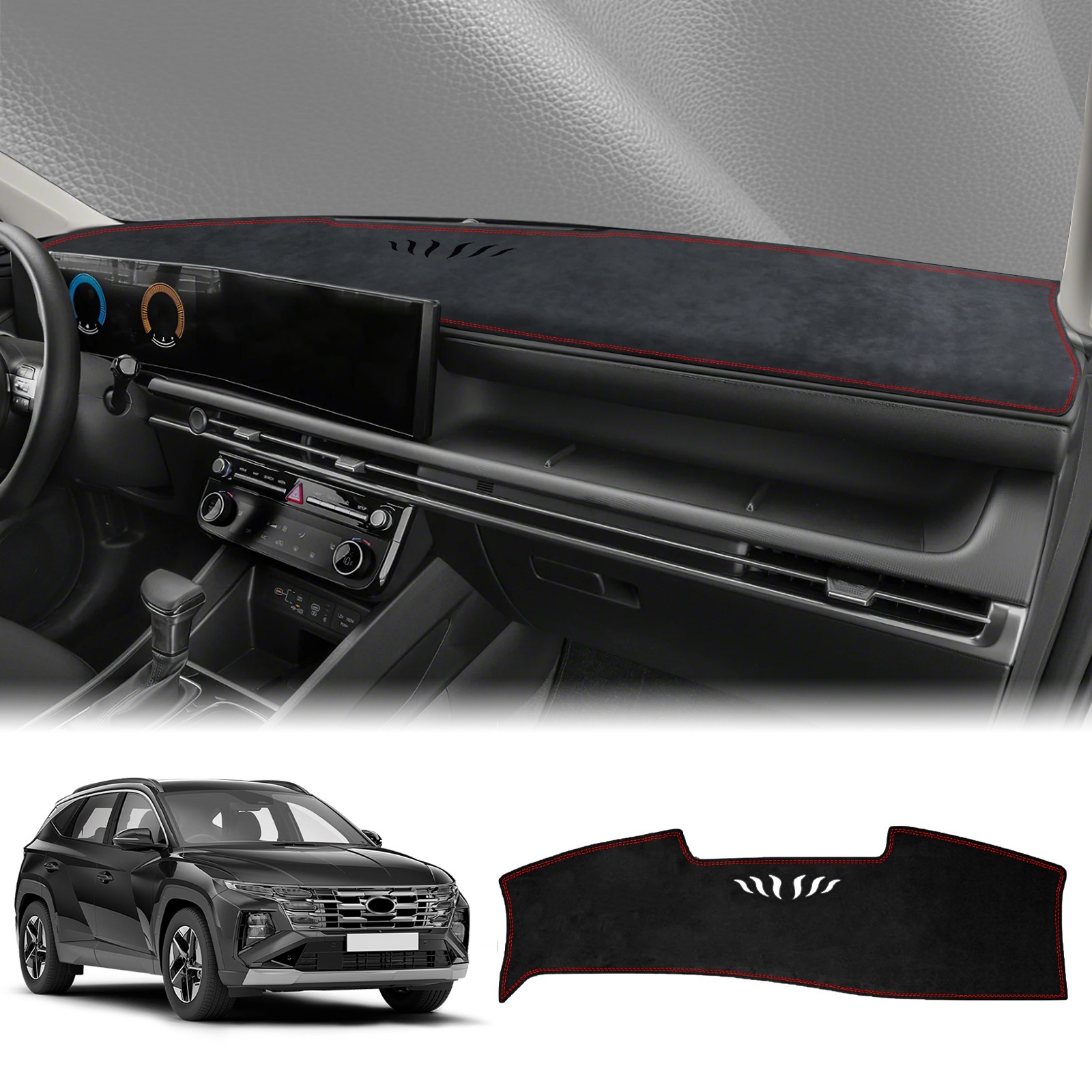 for Hyundai Tucson NX4 2025 2026 Hybrid N-Line LHD NO HUD Dashboard Pad dashmat