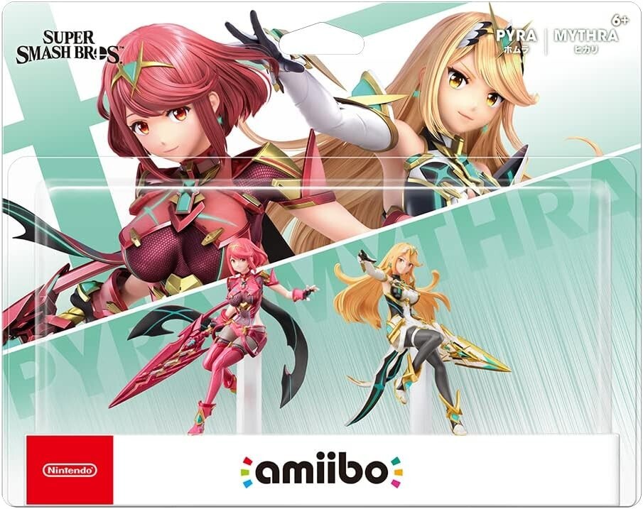 Nintendo amiibo Pyra Mythra Double Set  Super Smash Bros. Homura Hikari 2023 NEW