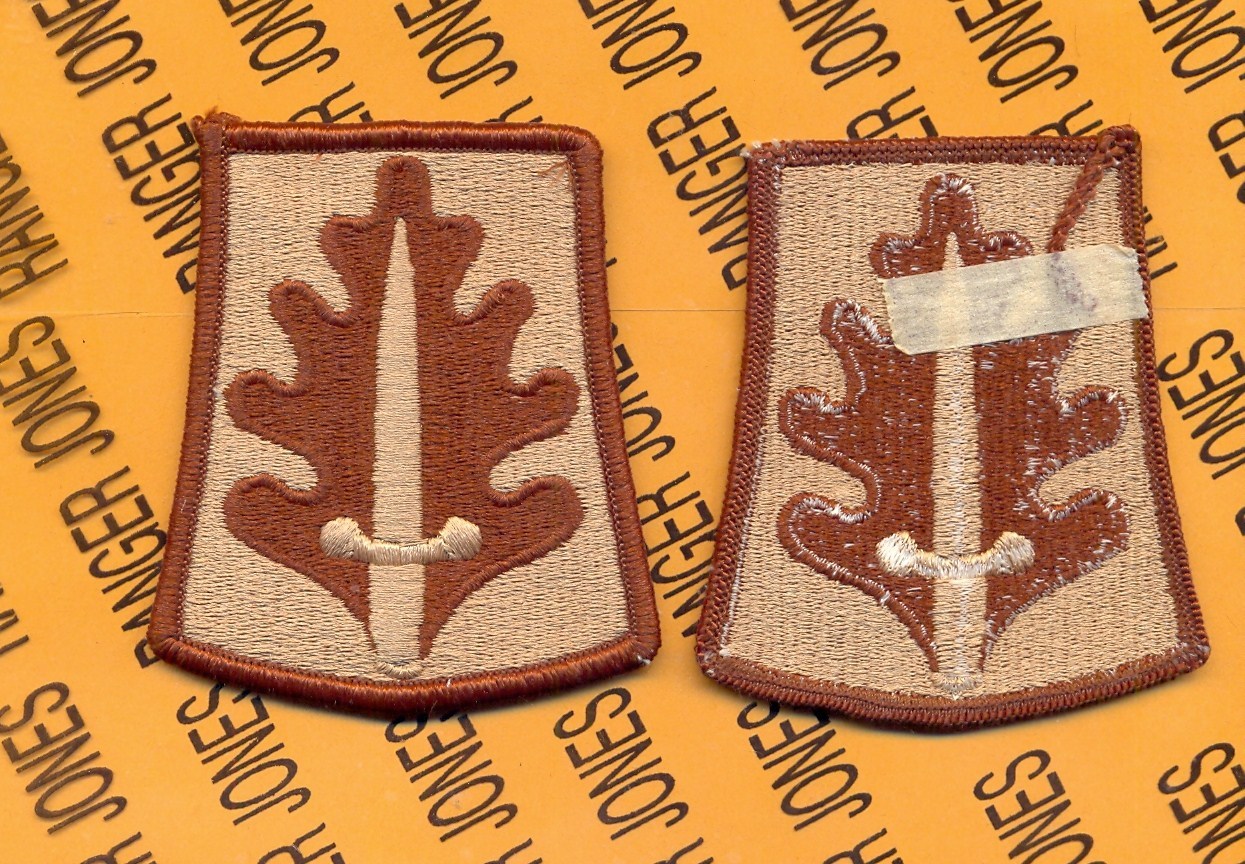 US Army 333rd / 800th Military Police MP Brigade Desert DCU uniform patch