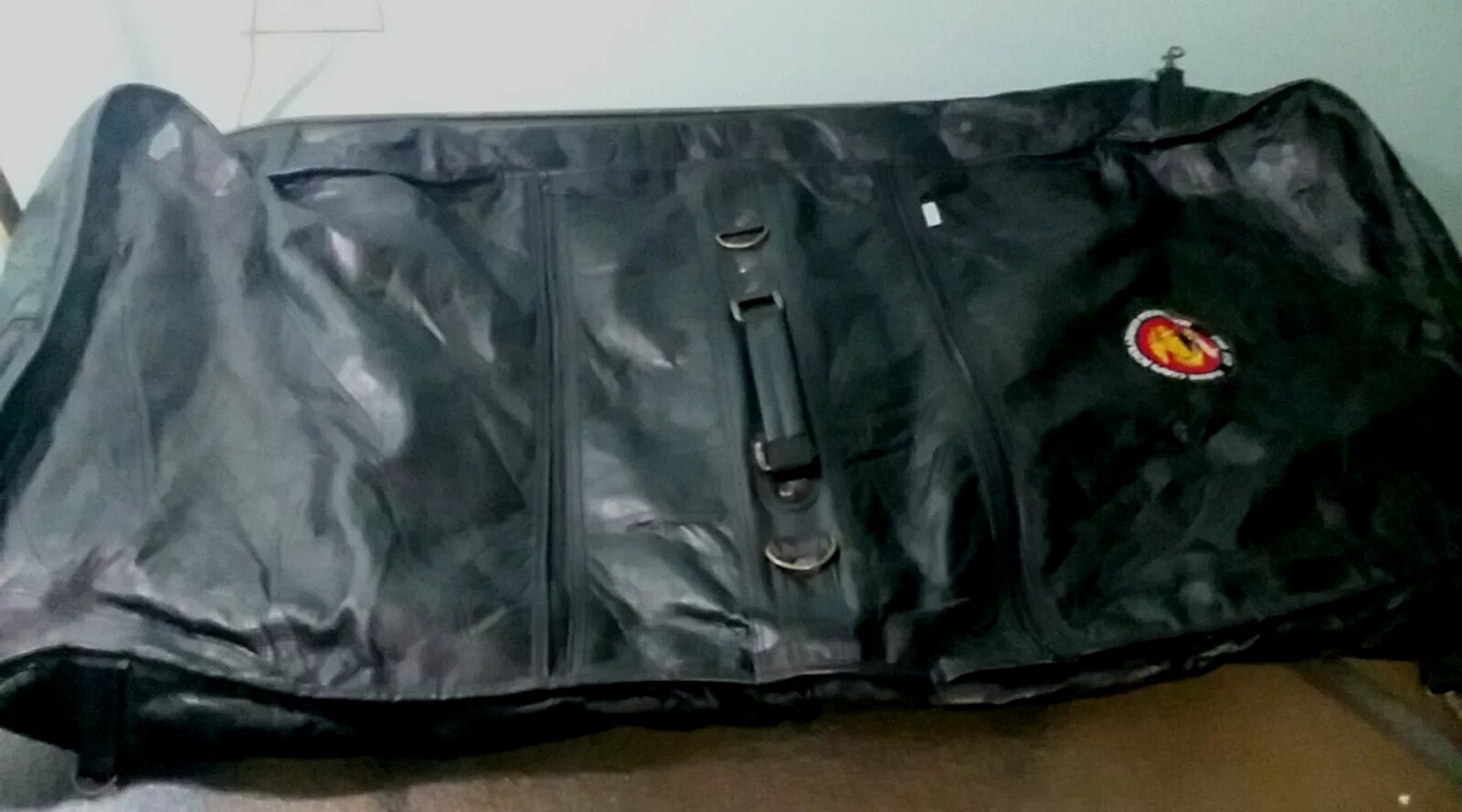 Marine Corps Genuine leather Dress Suit garment Bag /Scholarship Foundation 1962