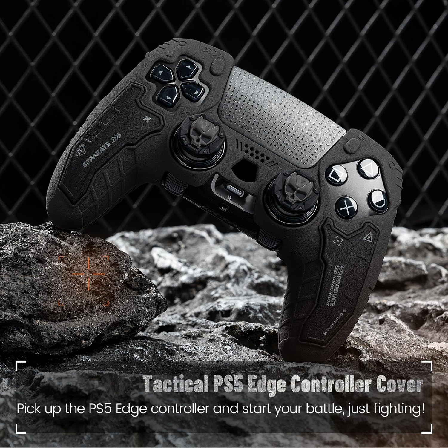 GeekShare G.S.TAC Case for PS5 Edge Wireless Controller + Thumb grips + Sticker