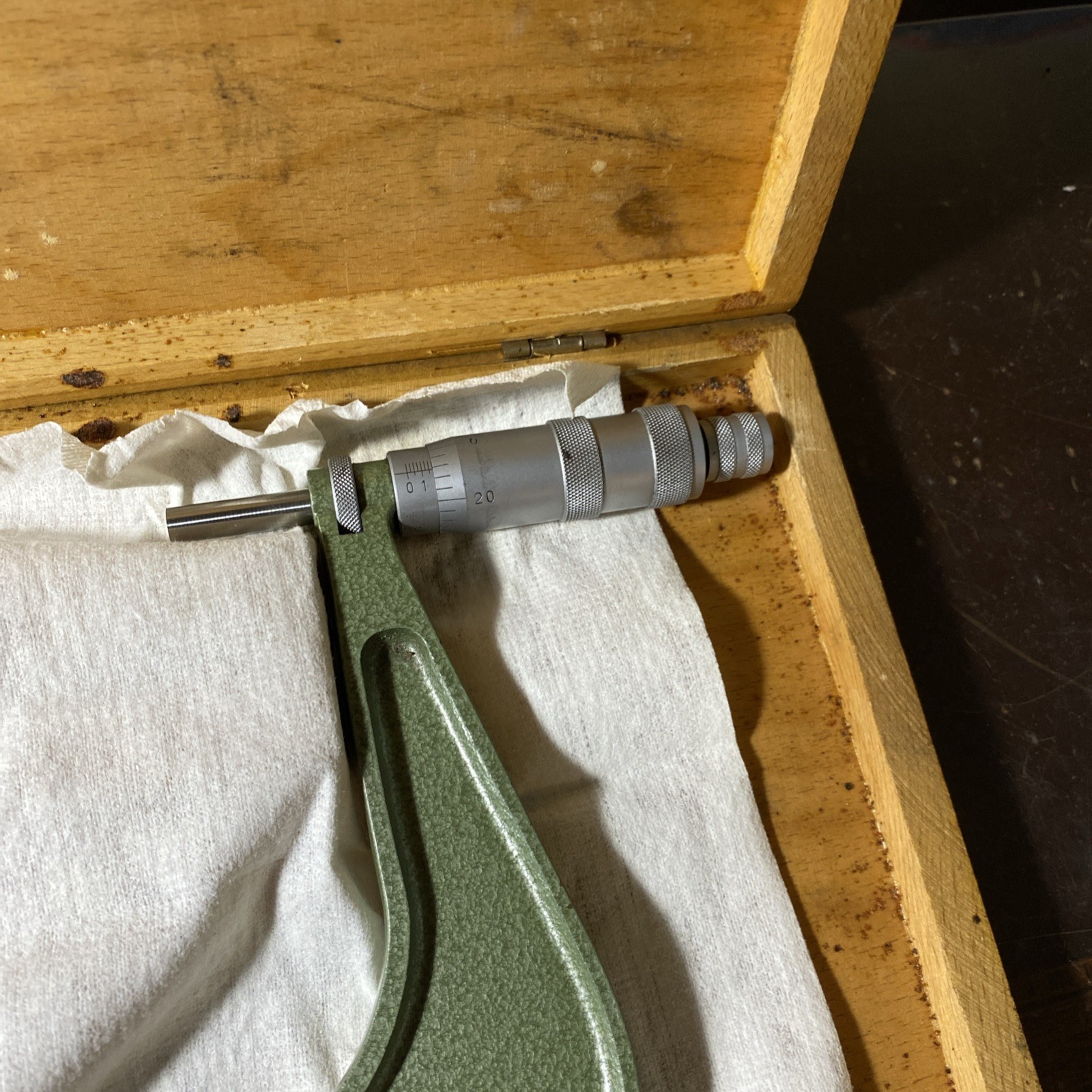 Mauser 7-8” Outside Micrometer With Case
