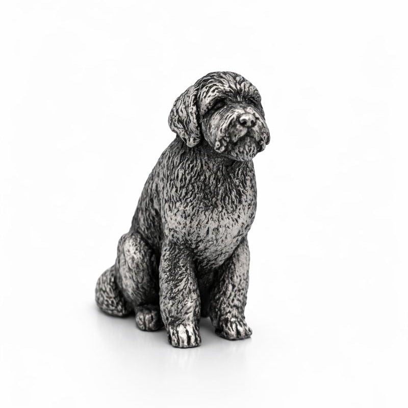 6 oz Gold Spartan 999+ Pure Silver Golden Doodle Statue Luxury Collectible Gift