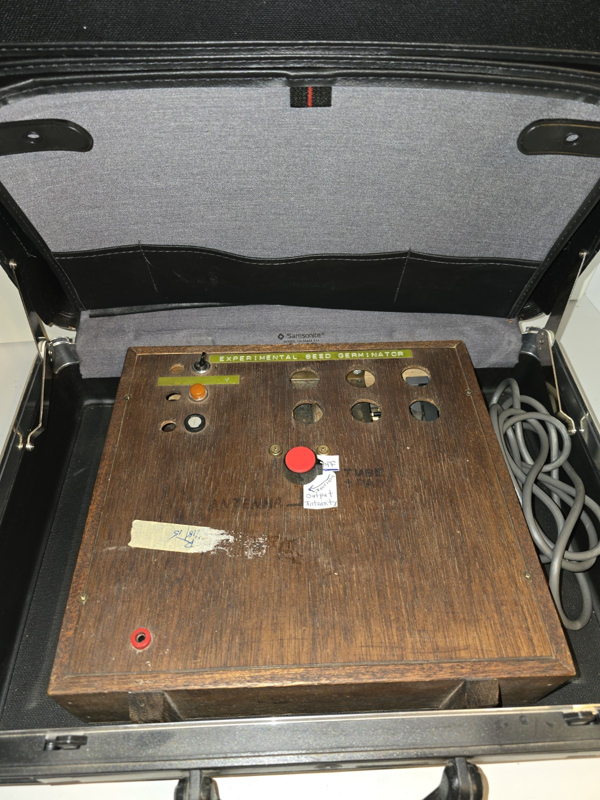Vintage custom-built Electronic Experimental Seed Germinator With Case