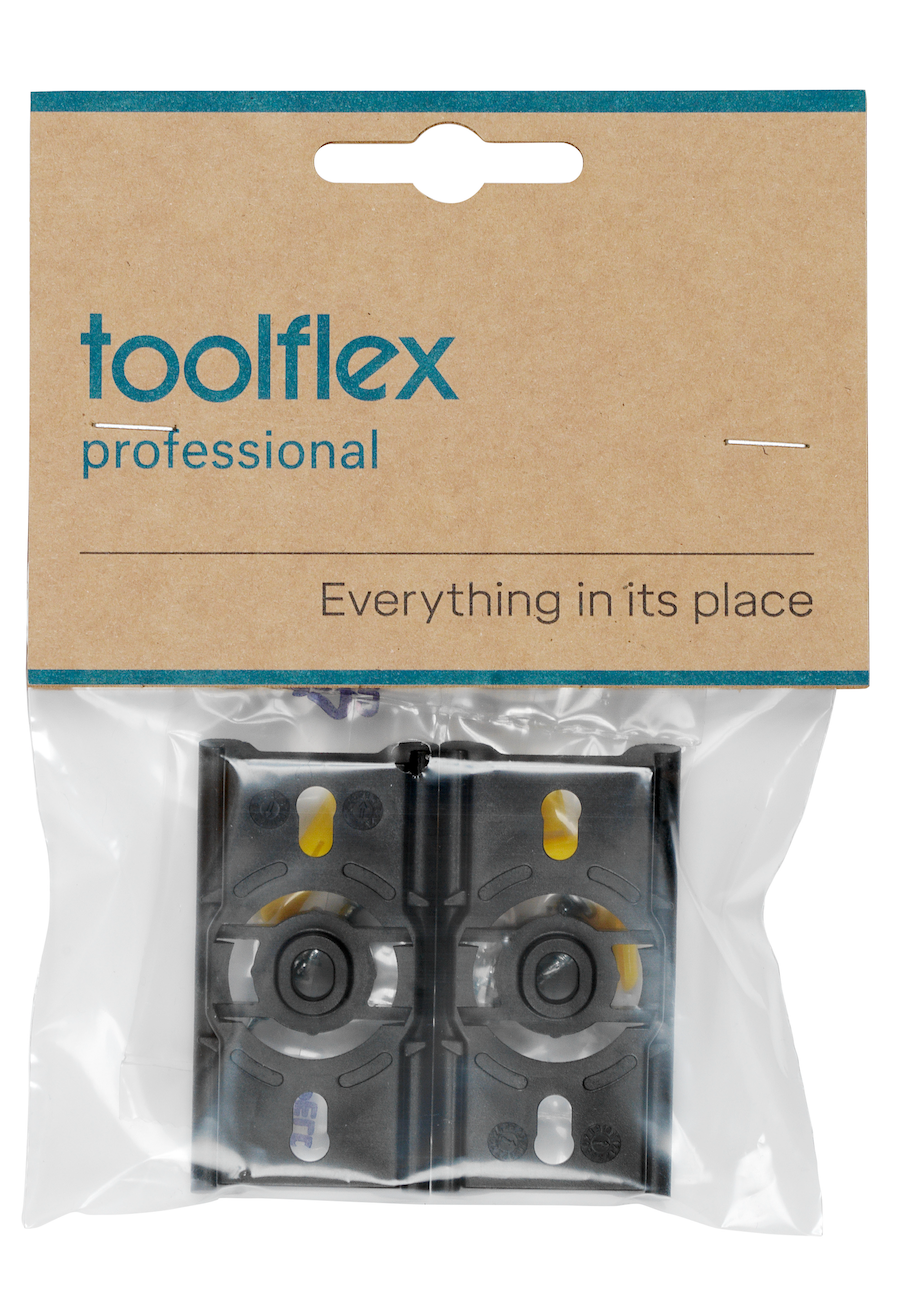 Toolflex One Wall Adapter (2-Pack) - Black