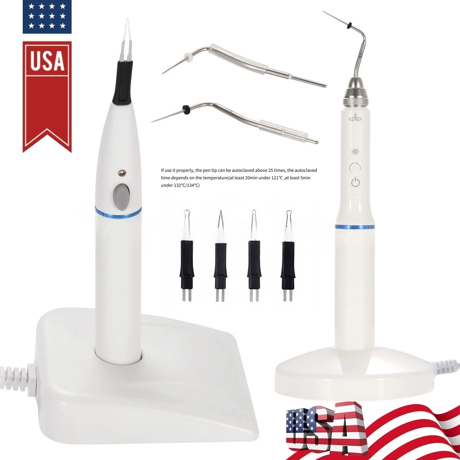 Gutta Percha Obturation Endo Heated Pen / Gutta Percha Points Gum Cutter Dental