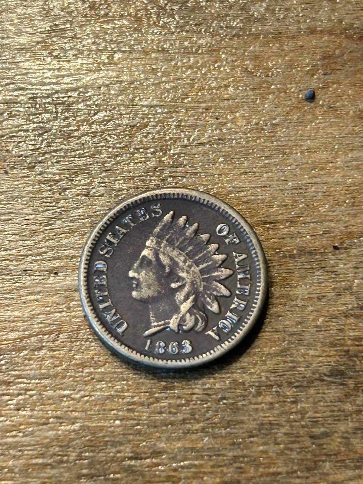 1863 Indian Cent VF