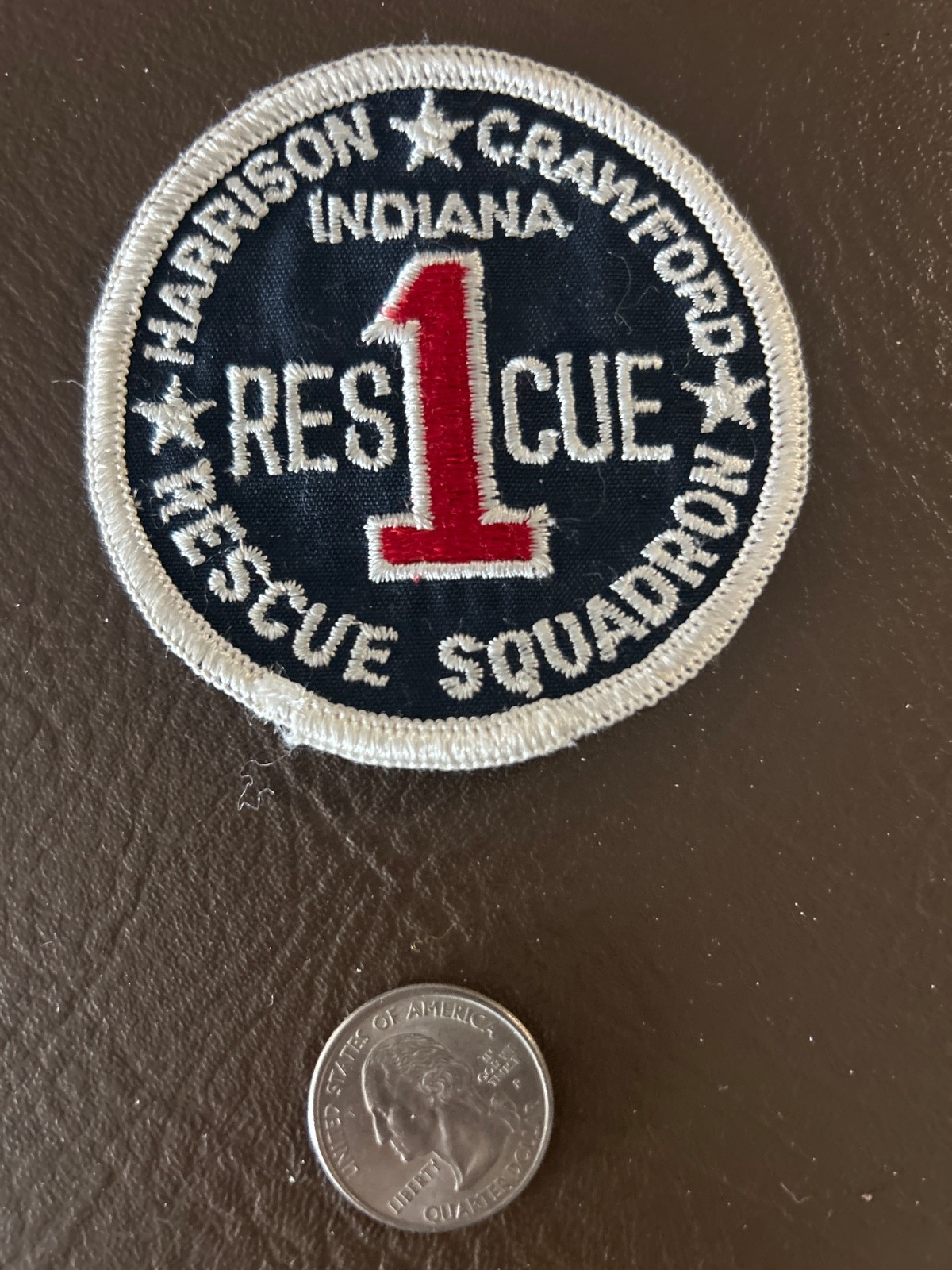 vintage Indiana rescue squadron rescue patch
