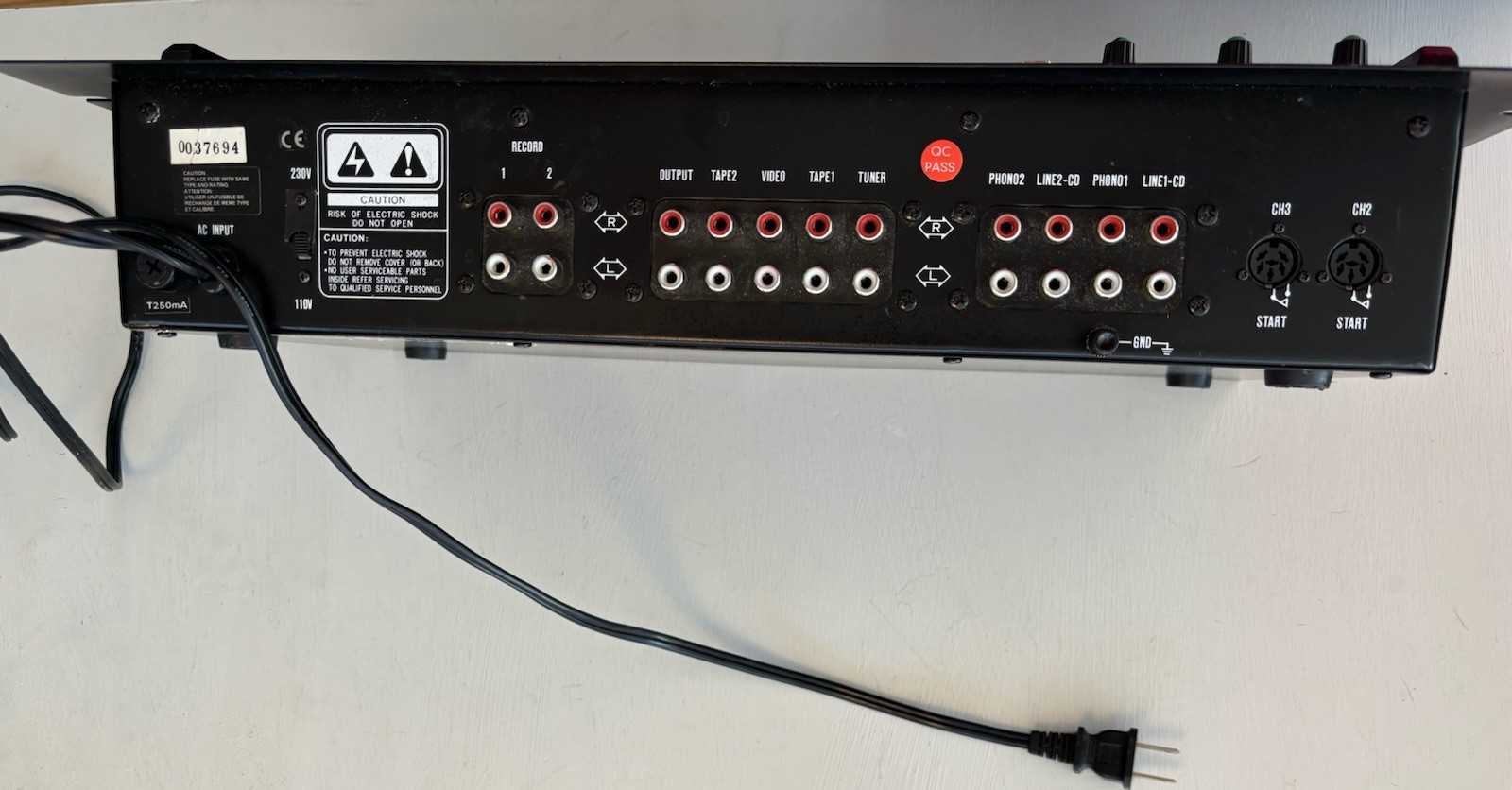BST ACTIV 7 DJ Mixer -Powers On - Untested - Missing - 3 Level Covers