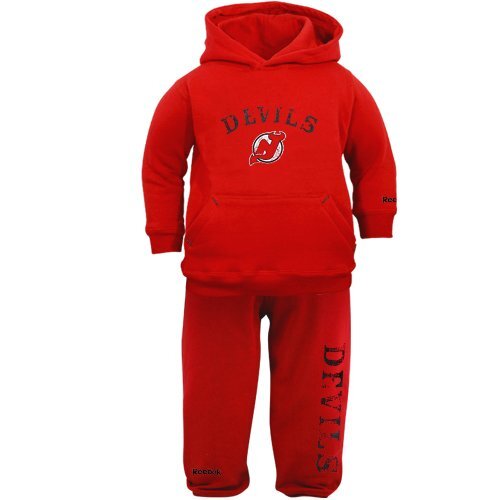 New Jersey Devils 2pc Hoodie Sweats Set Infant Baby Red