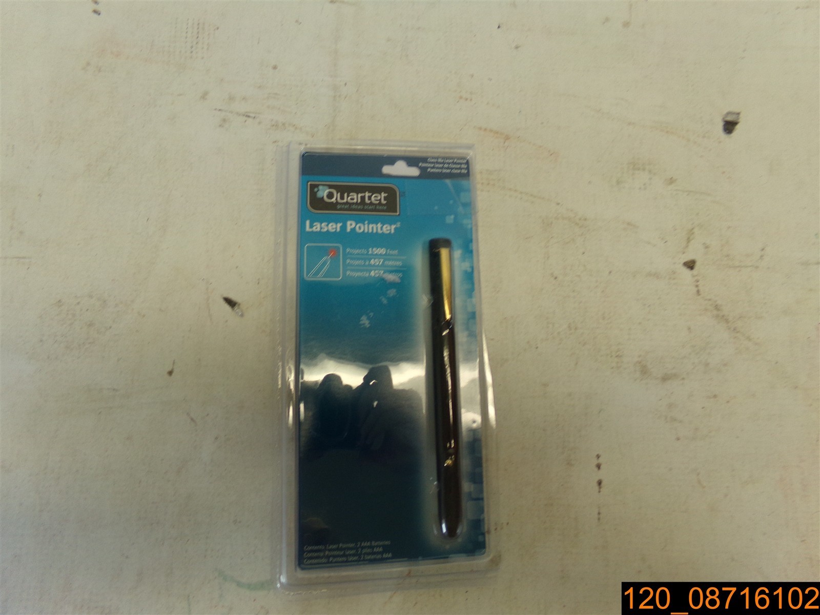 Quartet Laser Pointer, Projects 1500 ft, Black MP-1100Q