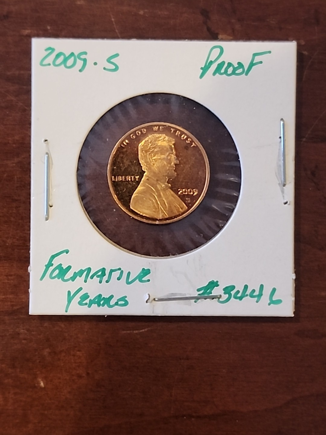 2009 S Proof Lincoln ■ Formative Years Cent ■ #3446