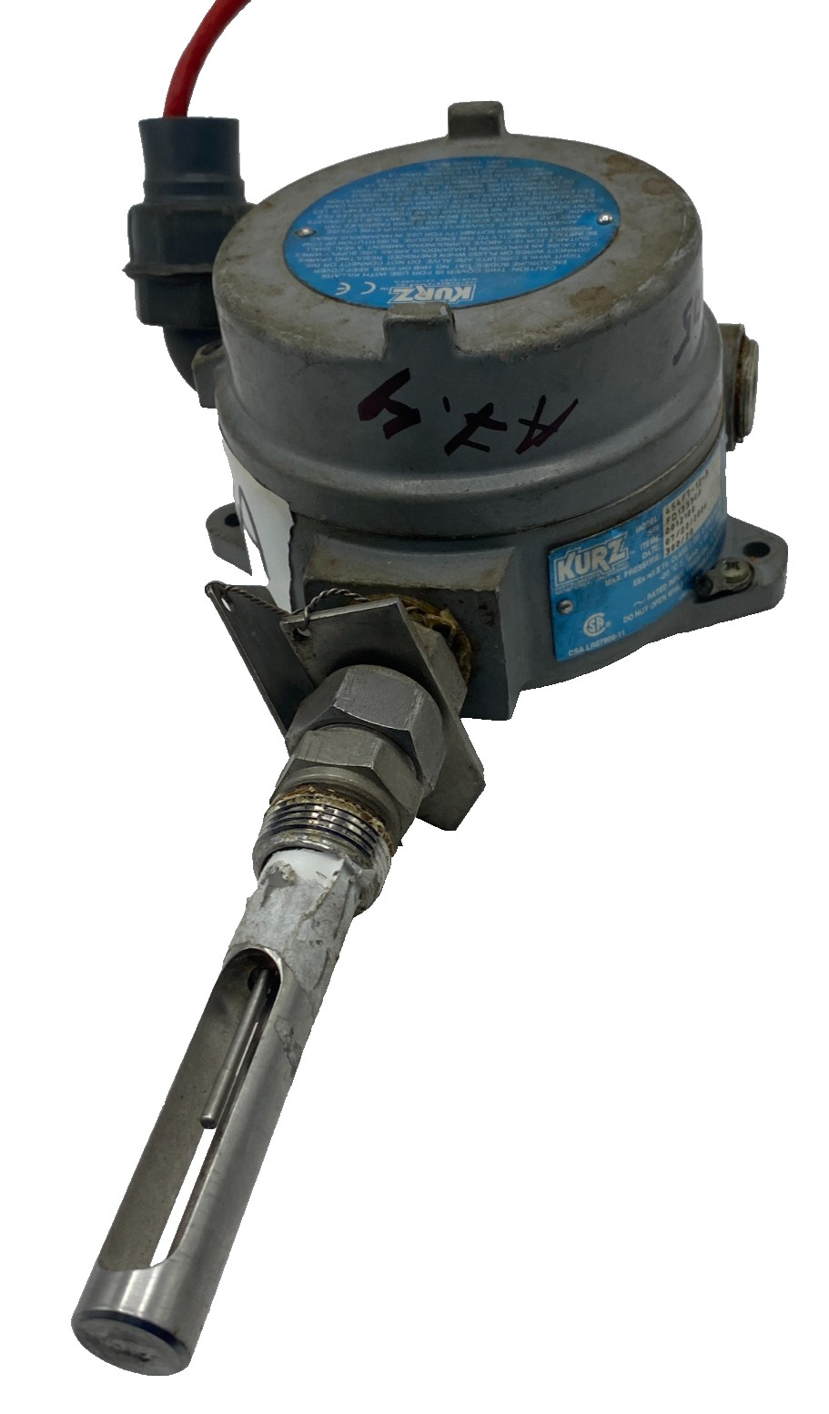 KURZ INSTRUMENTS MODEL 454FT-12-3 TRANSMITTER 0012188, HFC 16044AAG