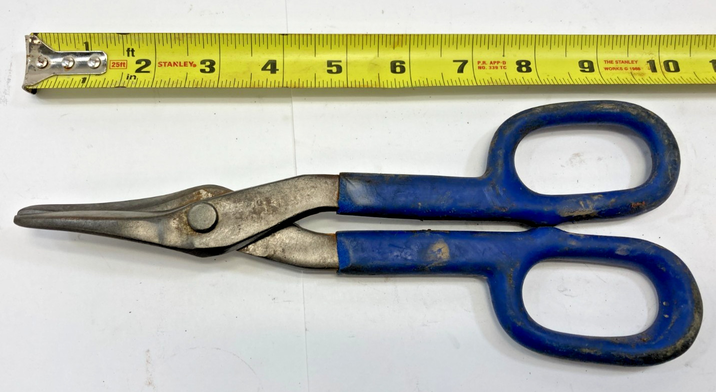 10" Tin Snips ~ Hardware Cloth, Sheet Metal Shears