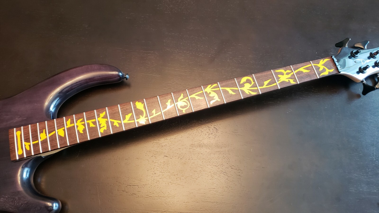 Tree of Life Design Bass Guitar Fretboard Markers Vinyl Decals Inlays 30 Colors!