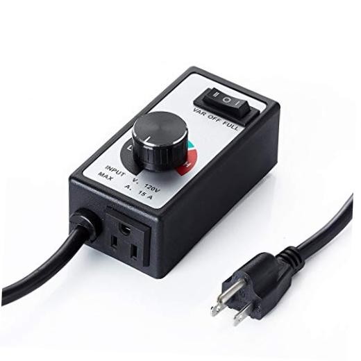 AC Motor Speed Controller for Brushed Motors - 120V 15A Fan Speed Controller