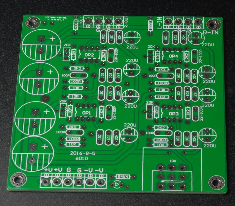 Based on MBL6010D Preamp Preamplifier NE5534 Board Solder Compatible AD797 PCB