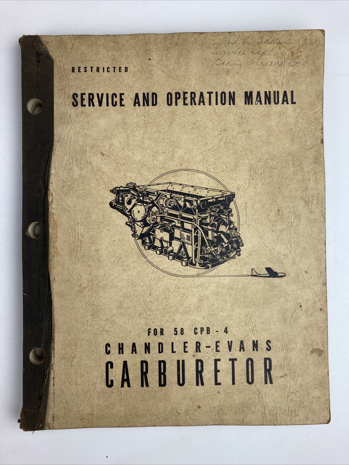 Chandler-Evans CECO 58 CPB-4 Carburetor Service and Operation Manual  B-29