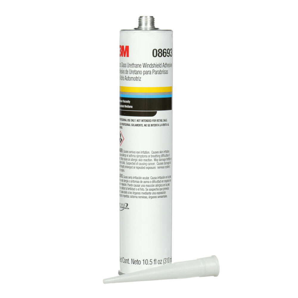 10.5 oz Cartridge 3M Urethane Auto Glass Windshield Bonding Adhesive Black 08693