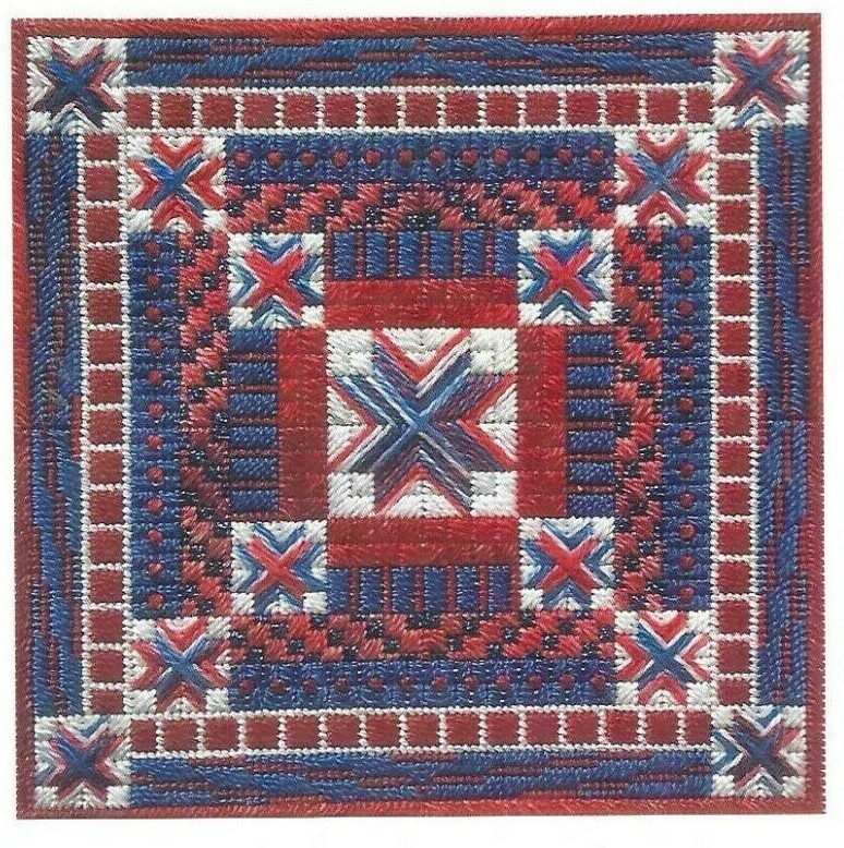 HOLIDAY DELIGHTS INDEPENDENCE DAY--Patriotic--Stars--Counted Canvas Pattern