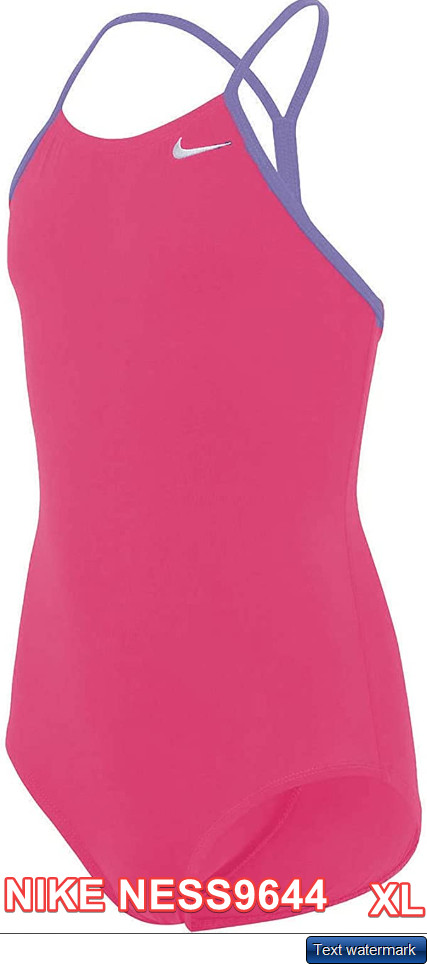 Nike Girls' Racerback One Piece Swimsuit Pink XL / 13-15 YR /(156-166CM)