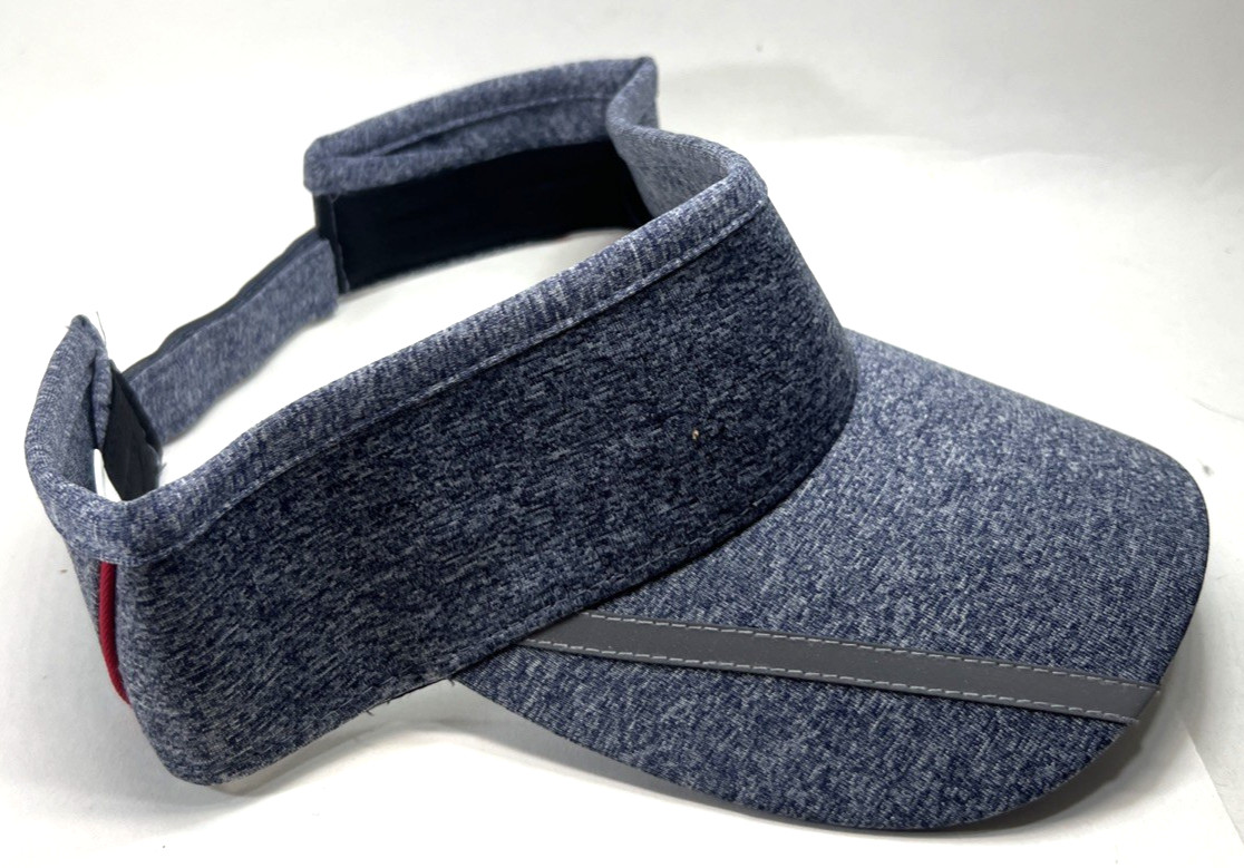 Domino's Pizza Crew Gear Visor Gray OSFM Adjustable Hook & Loop Barco NEW