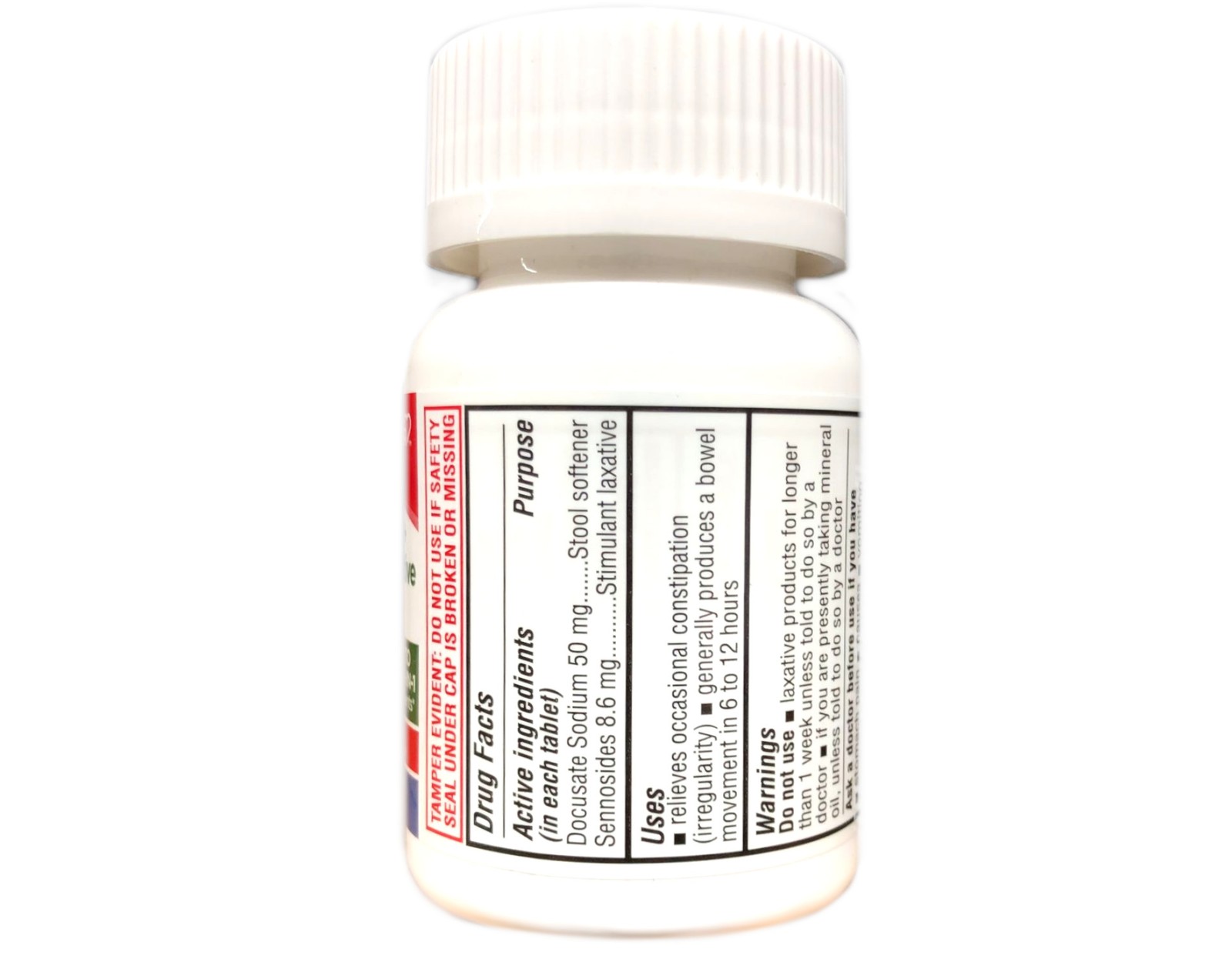 Leader Stool Softener + Stimulant Laxative 2-Pack 100 Ct Relieves Constipation