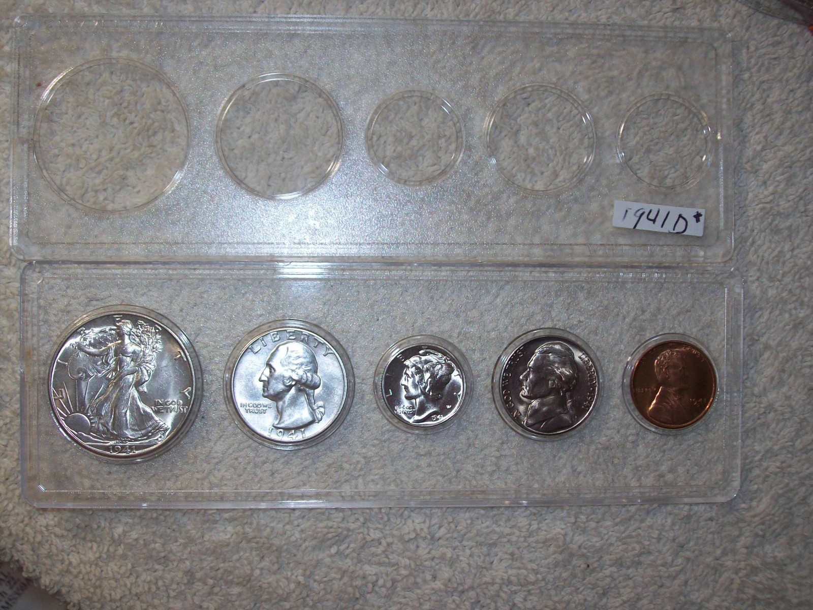 1941 D MINT SET UNCIRCULATED DENVER MINT