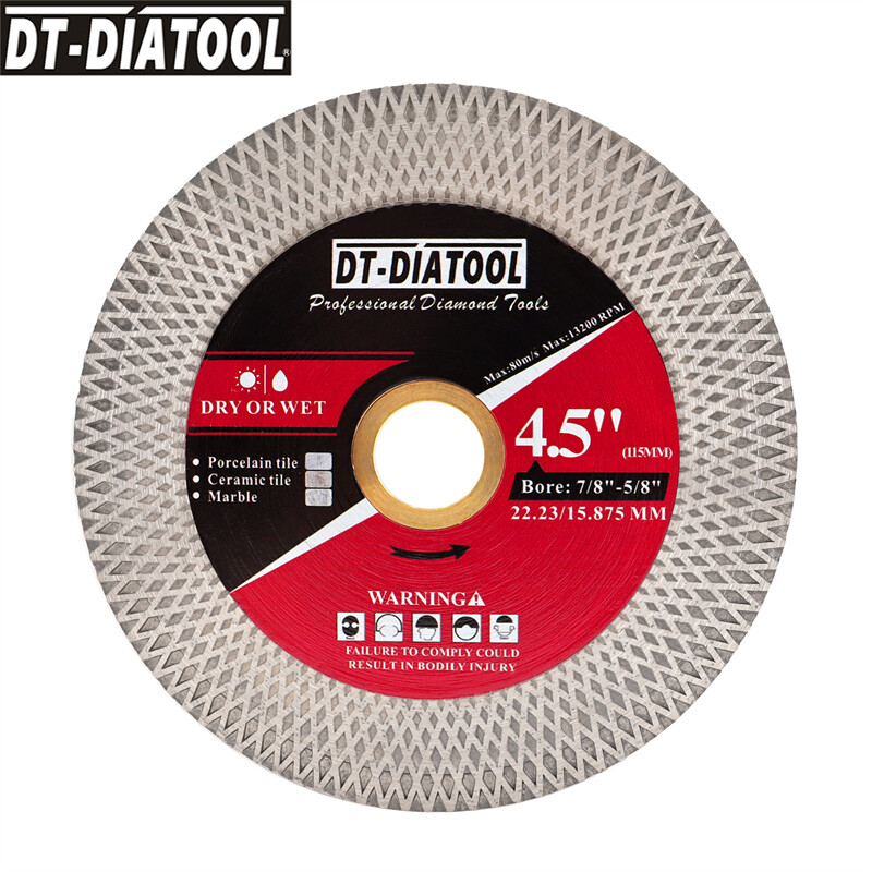 4.5"/115mm Double-sided Diamond Cutting Disc Grinding Wheel Cut Ceramic Marble