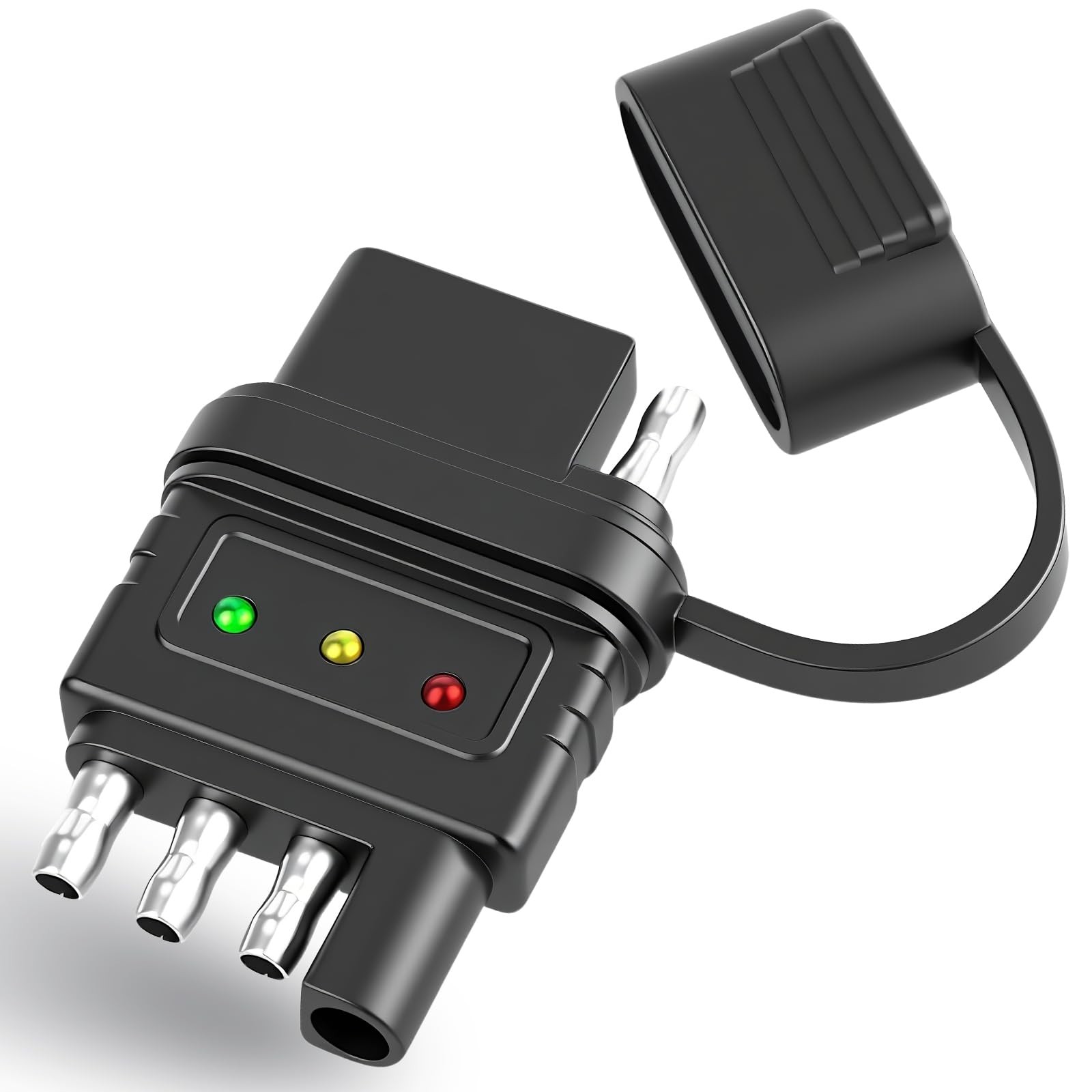 CXTM 4 Pin Trailer Light Tester 4 Male and 4 Way 2Side, Blue