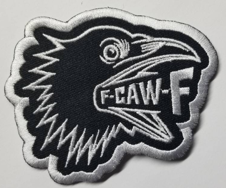 F-CAW-F fuckoff Embroidered Patch approx 2.75x3.5" adult humor