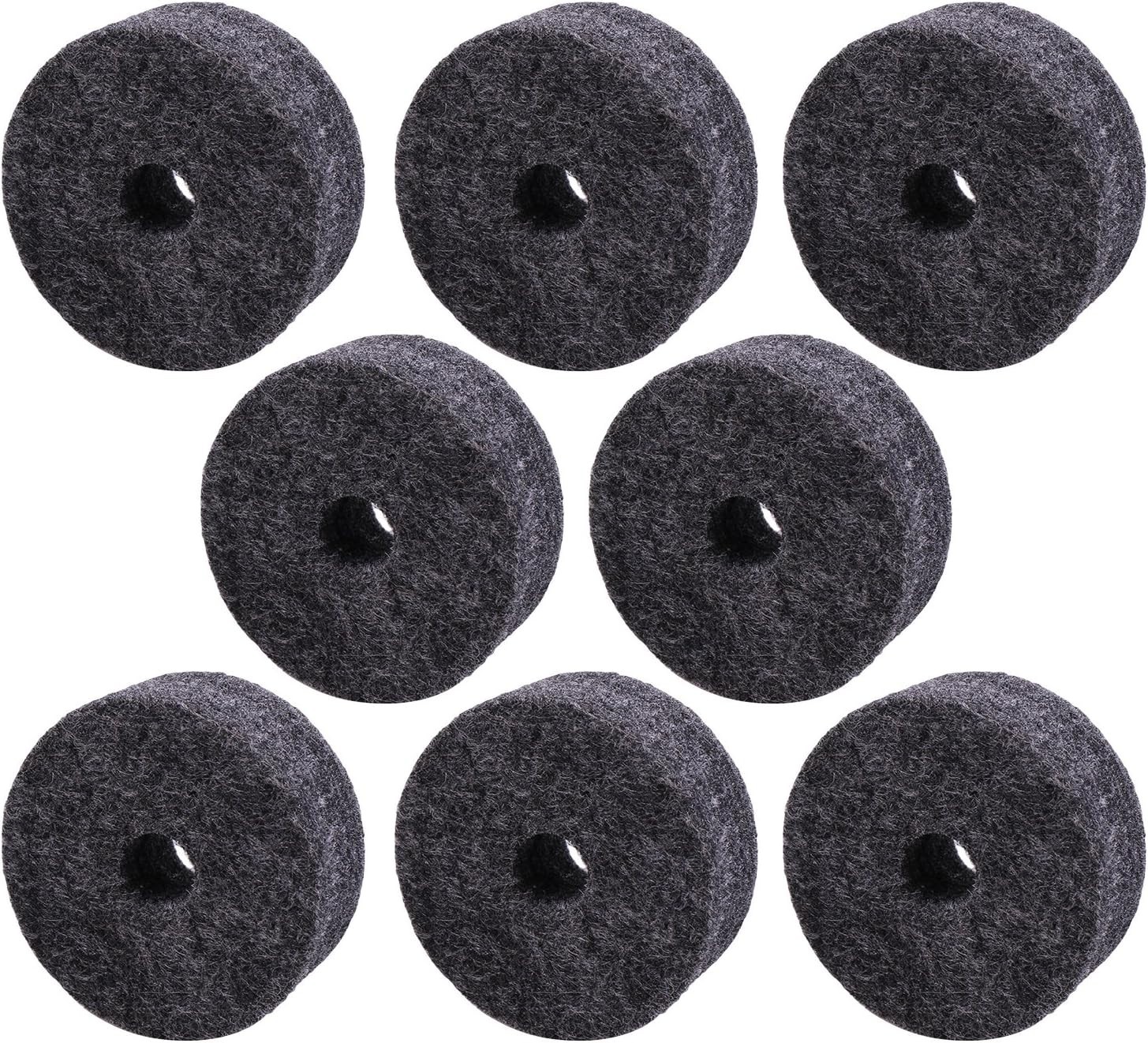 High-Quality Round Felt Washers for Drum Sets - 8 Pack - Lightweight Design