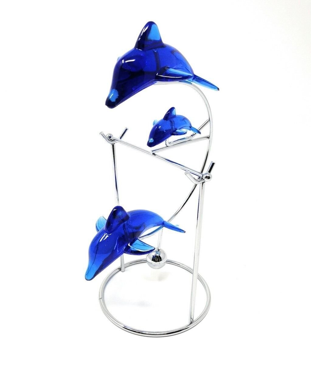 THY COLLECTIBLES Cute Dolphin Desk Toy Physical Swing lucky Toy Executive...