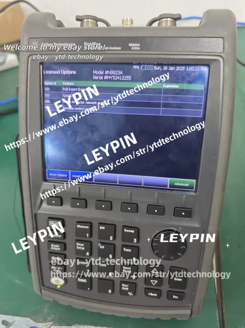 Keysight/ AGILENT N9923A FIELDFOX RF VECTOR NETWORK ANALYZER 6GHz #ytd