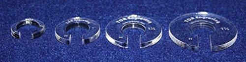4 Hopper Foot Offsets for 1/2" Foot - Thin 1/8" Version Template - Quilting