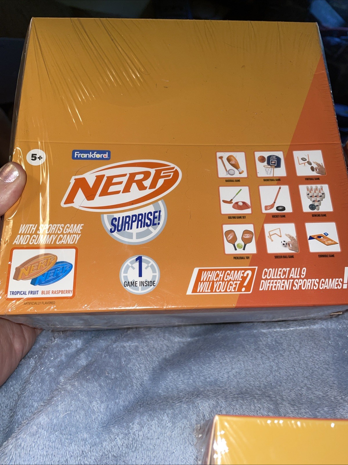 3-Nerf Surprise Ball Mini Game Pack w/ Gummy Candy Brand Sealed Box Of 4 in Each