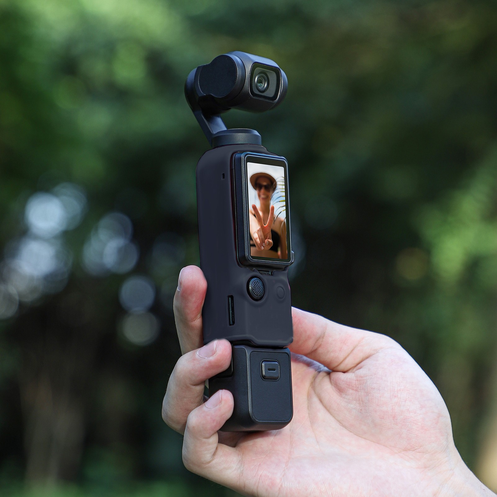 Black Silicone Case Protective Cover For DJI Osmo Pocket 3 Camera Accessory uu