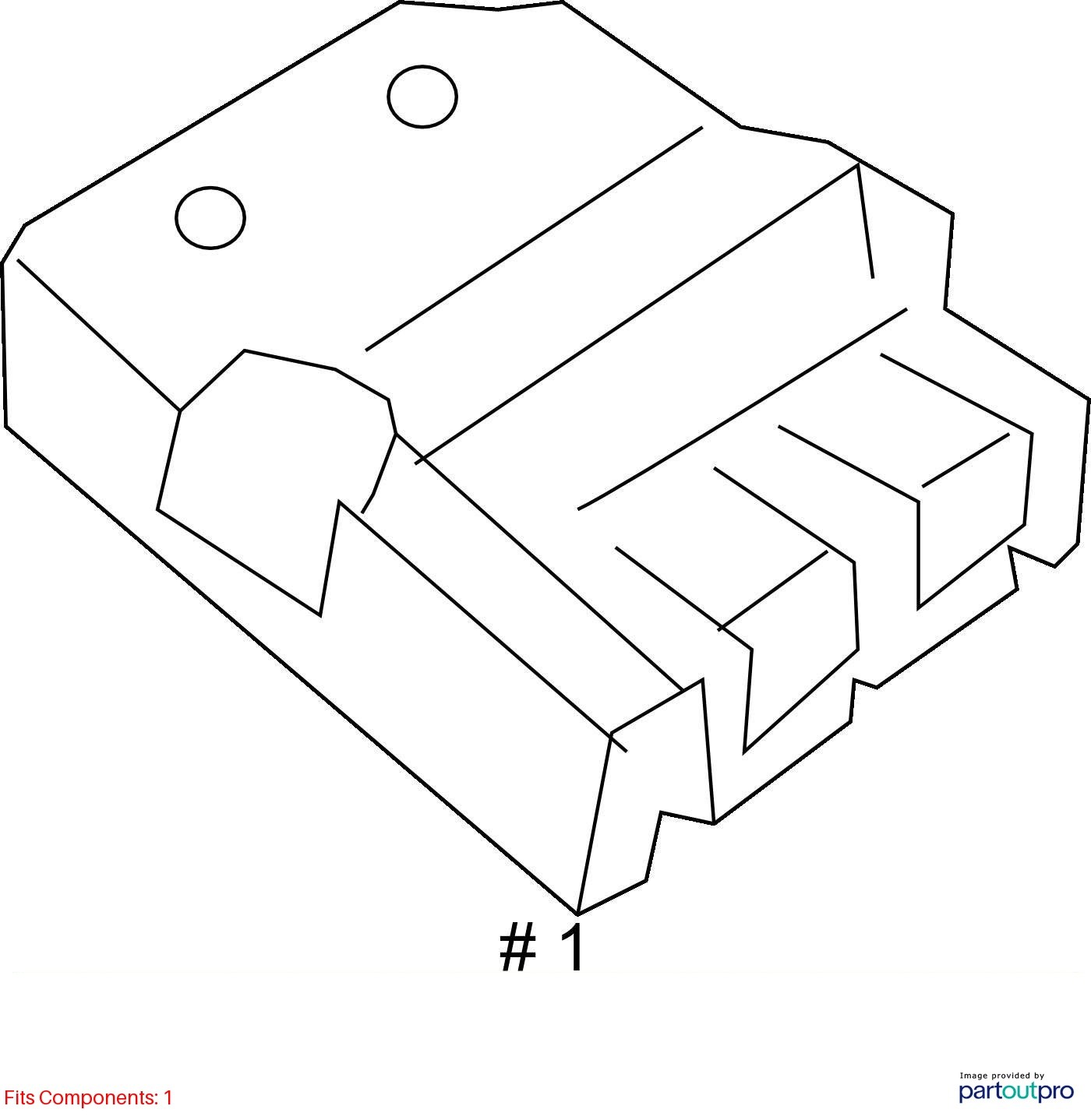 17 DODGE RAM 1500 SRS BAG MODULE REGULAR CAB 68303217AA