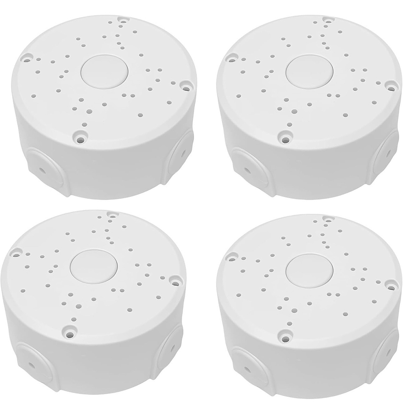 4 Pack Universal CCTV Junction Box Waterproof ABS for Dome Bullet Camera