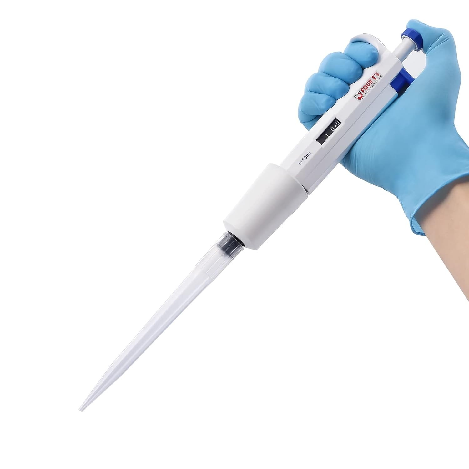 FOUR E'S Scientific 1-10mL Pipette Adjustable Micropipette Lab