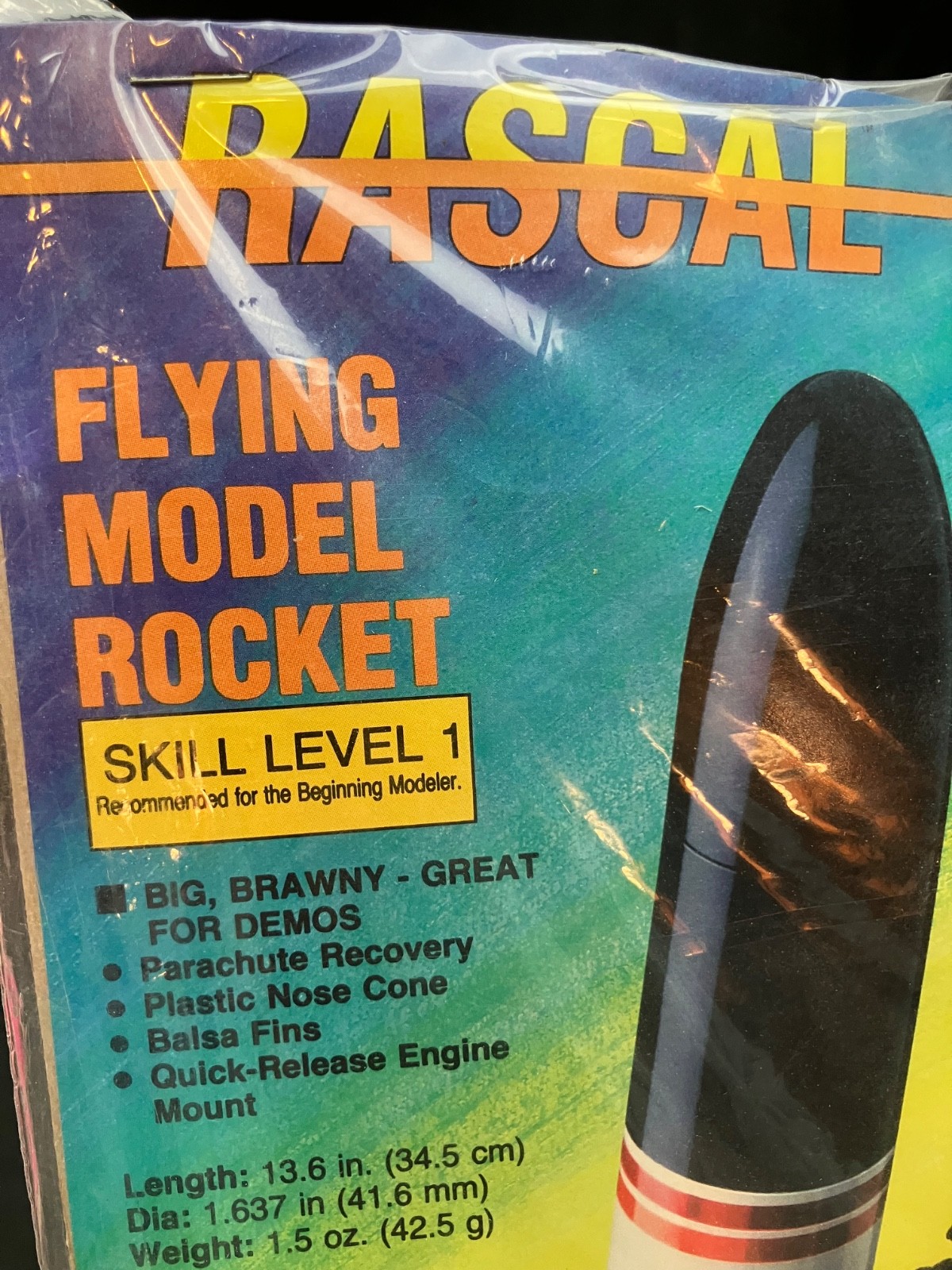 Builders (OPEN-Resealed) Super RARE Estes Rascal Flying Model Rocket Kit #2021