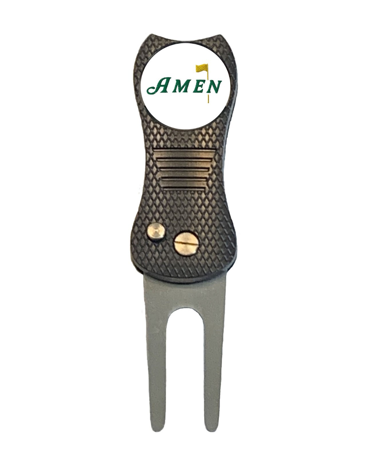 The Masters Augusta Amen Corner Golf Ball Marker + Switchblade Divot Tool