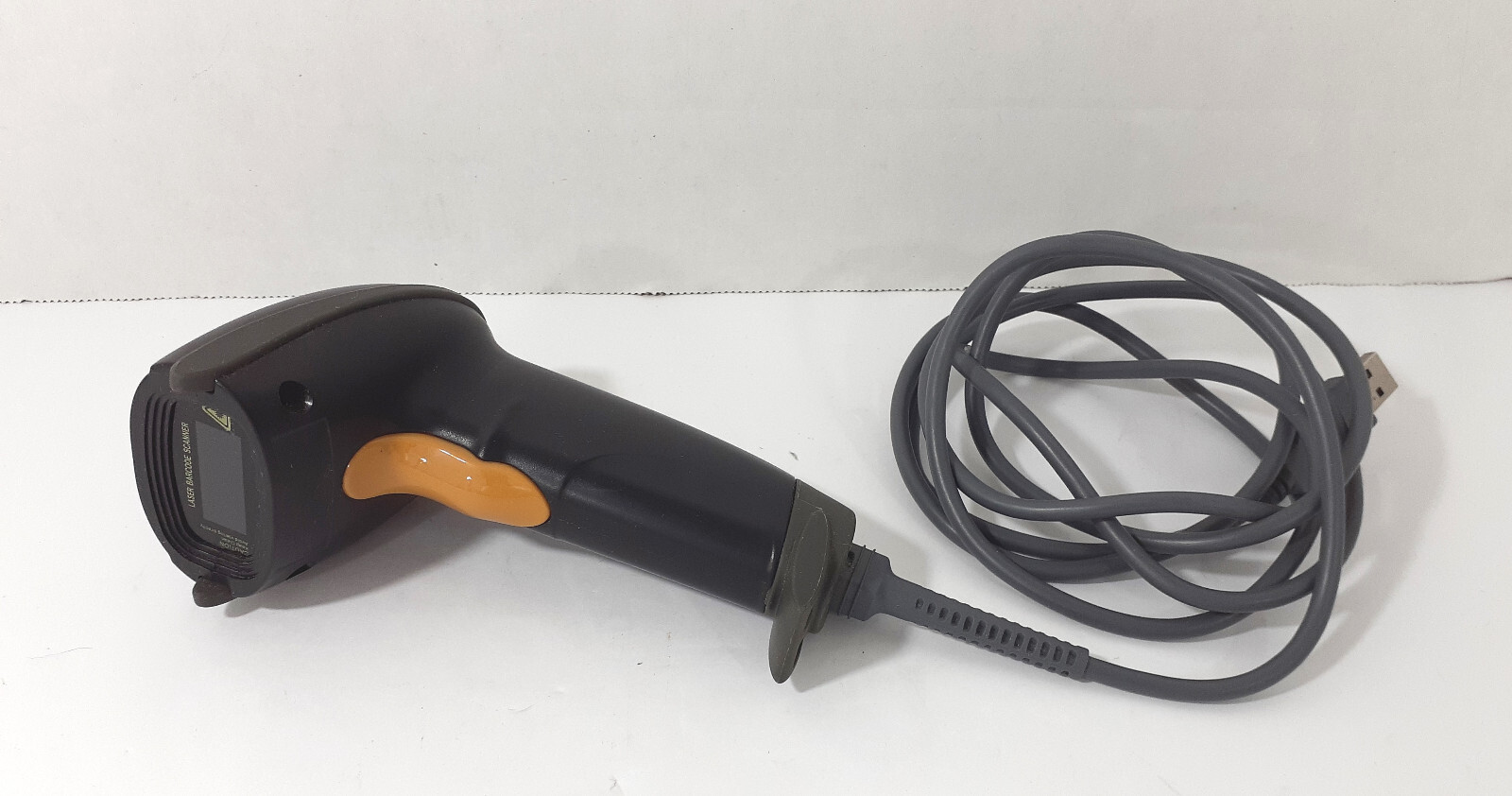 Handheld Barcode Label Scanner Wired USB Black Gray Tested Working