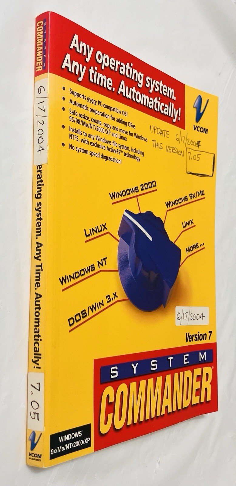 System Commander Version 7 User Manual VCOM Computing Guide Windows Linux (2001)