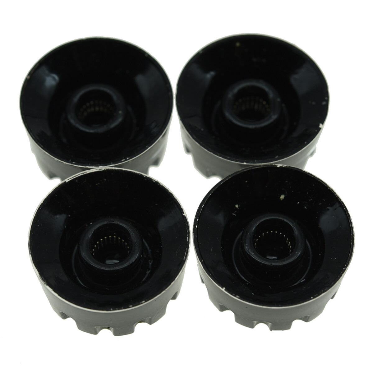 4pcs LP Guitar Knurled Speed Knobs 24 Fine Spline Control Knobs fit Gibson LP BK