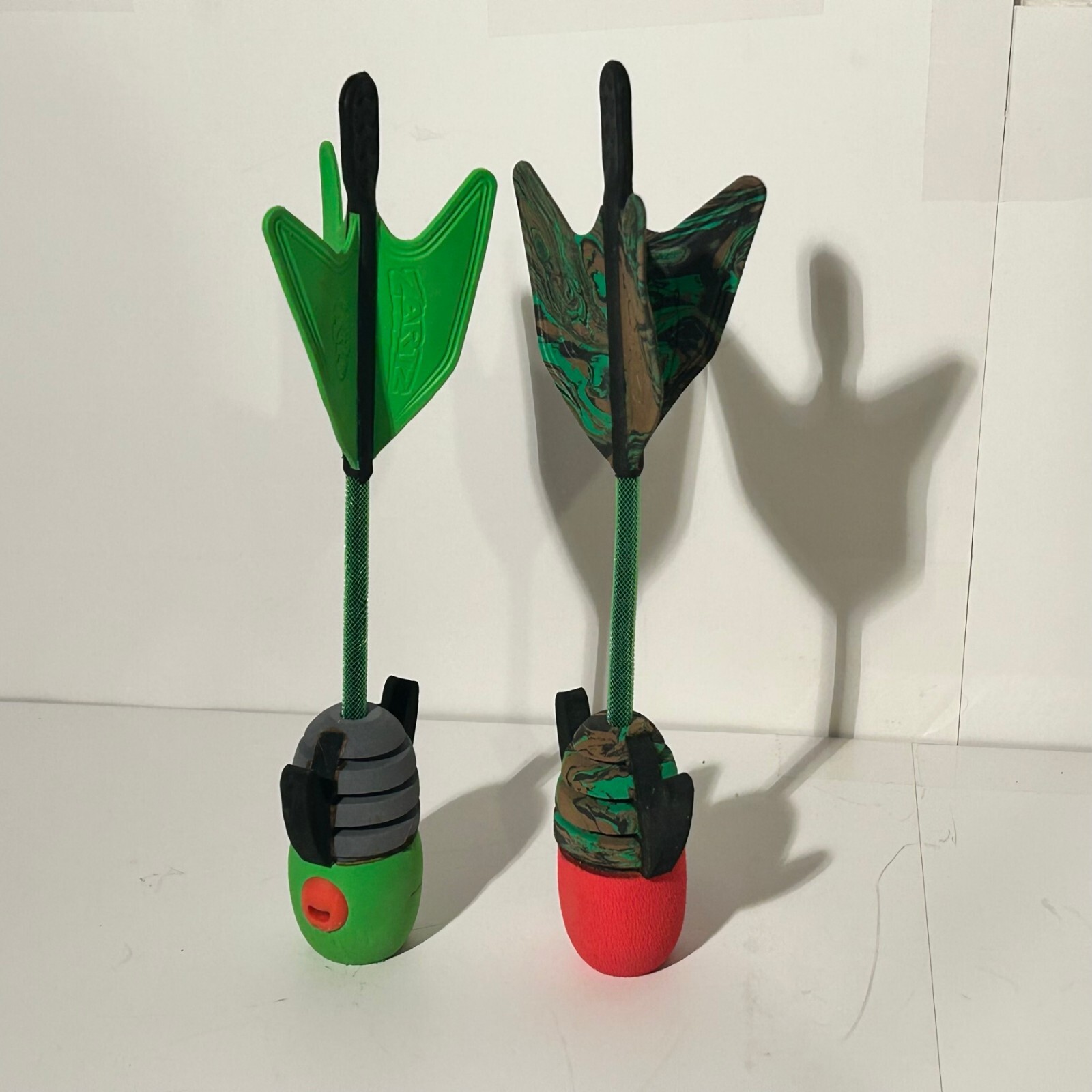 Lot of 2 Zarts Zing Soft Darts Arrow Green Camo Air Storm Replacement